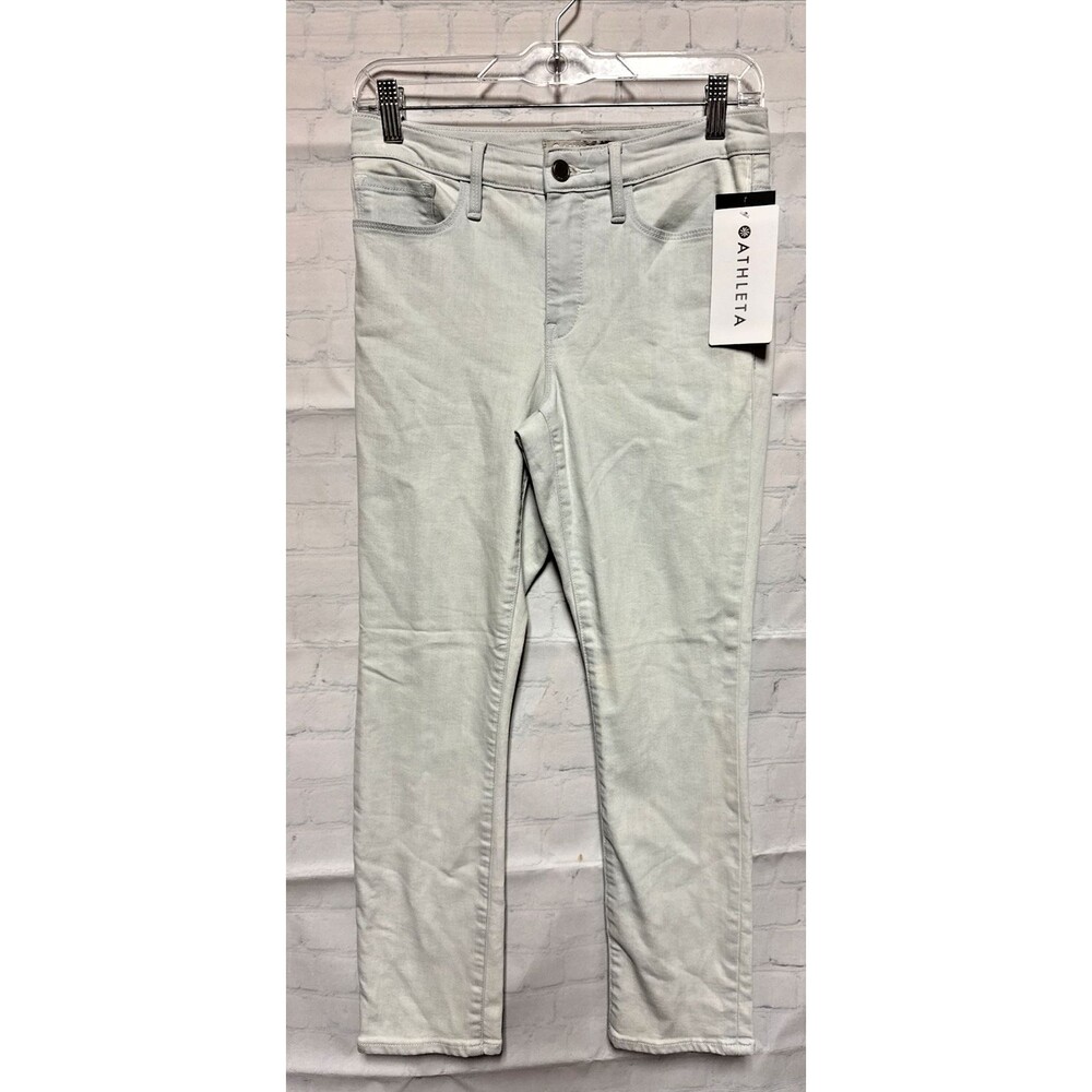 Athleta Sculptek Skinny Crop Jeans Size 6 Womens Glacier Blue Ankle 308713